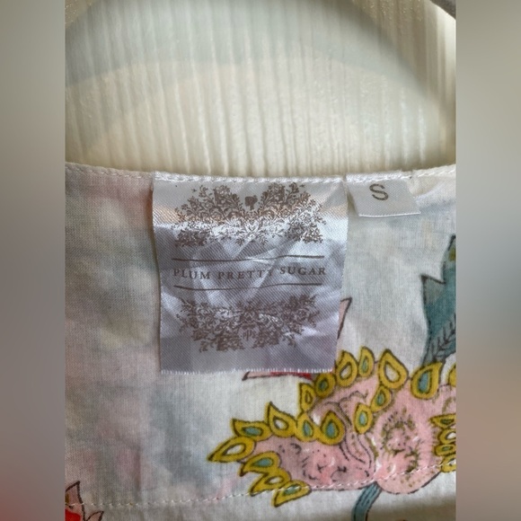 Plum Pretty Sugar Beckoning Creatures Floral Robe Small - Picture 8 of 12